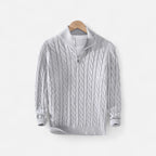 Orvelle Club | Men’s Half-Zip Knit Sweater Thick Turtleneck
